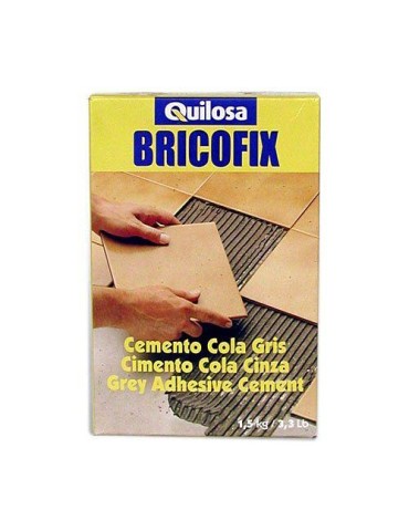 CAJA DE 10 BRICOFIX CEMENTO COLA GRIS 88104(1,5KG)