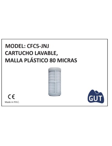 CARTUCHO  5" CFC5-JNJ 80MICRAS MALLA LAVABLE