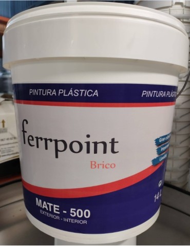 PINTURA PLASTICA MATE EXT-INT 14 LTS FERRPOINT